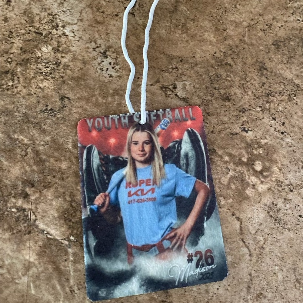 Selling car fresher for 8$ can customize your own any design